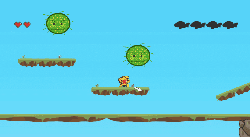 Testudo Noserubber 2D platformer gameplay screenshot